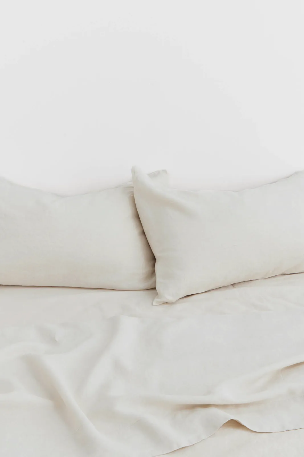 Standard Linen Pillow Cases Oat