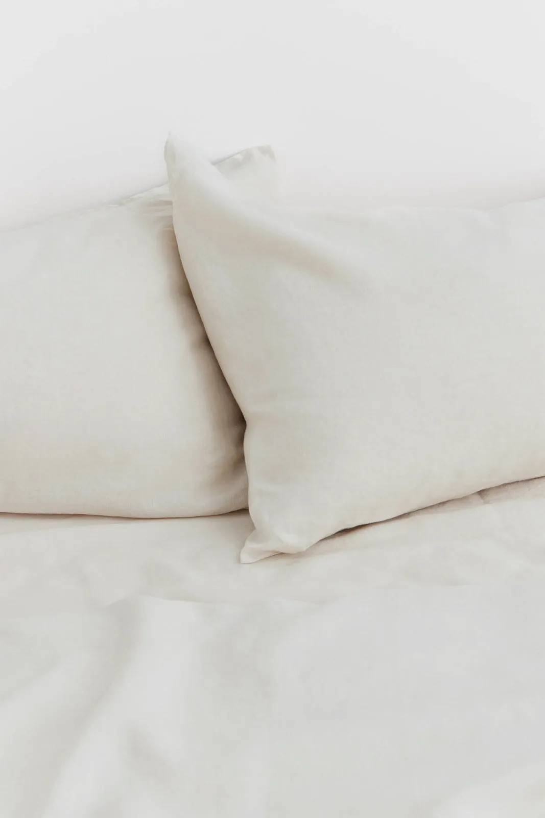 Standard Linen Pillow Cases Oat