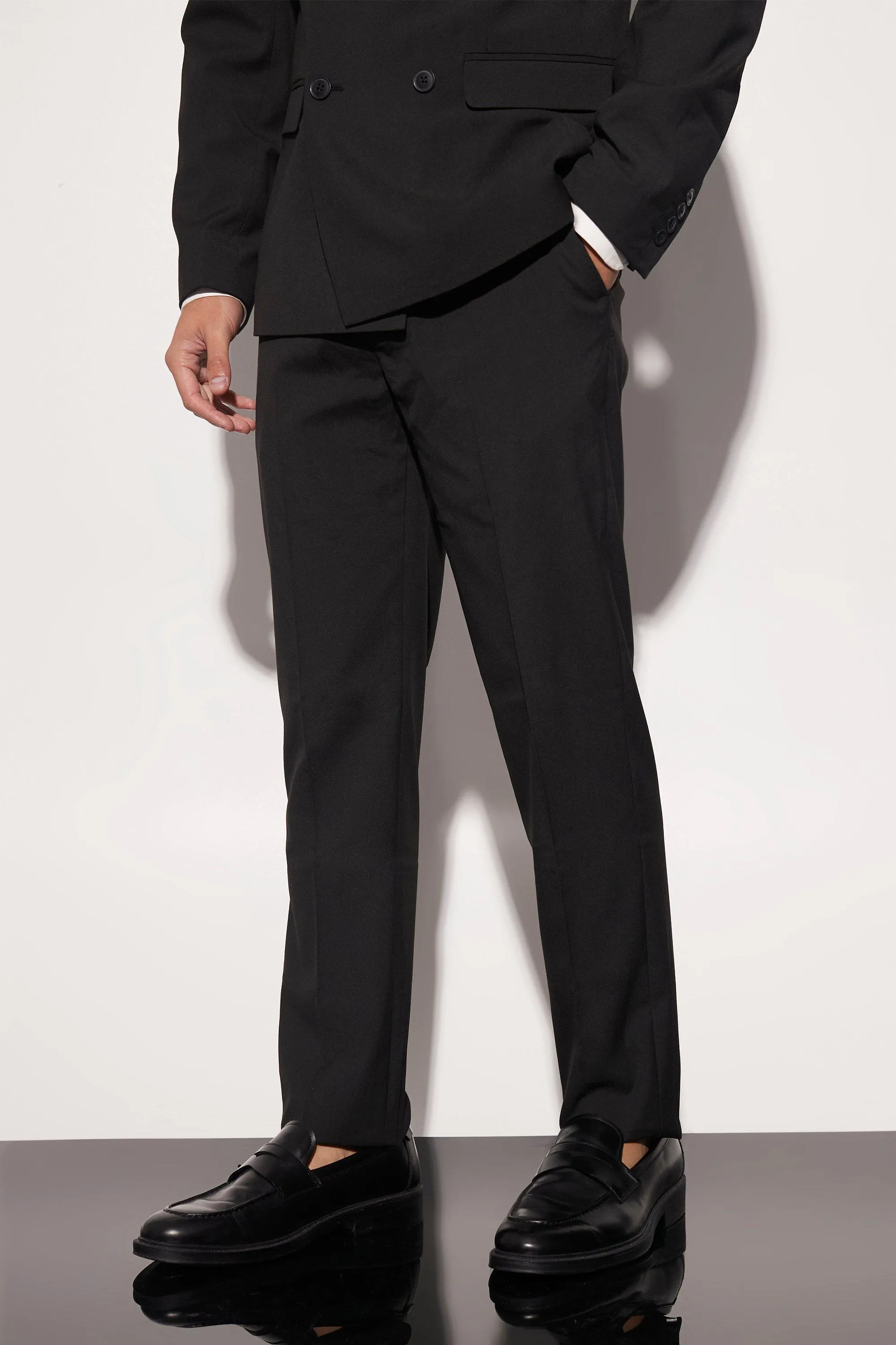 Straight Fit Suit Trousers