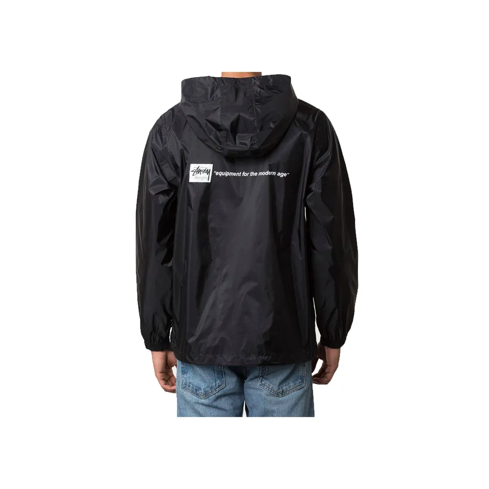 Stussy Nylon Ripstop Pullover Jacket 115330 Black