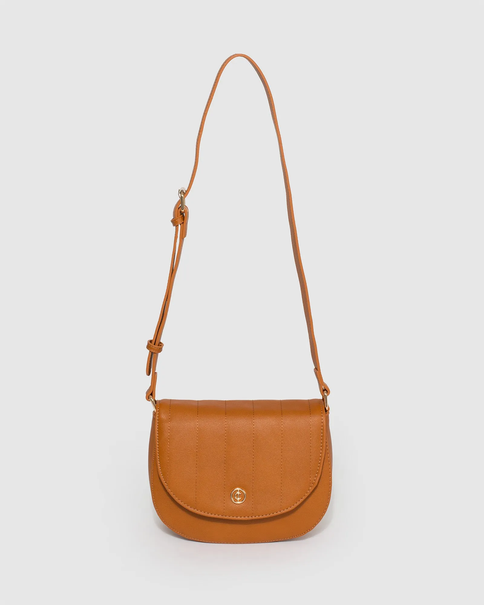 Tan Sadie Quilt Saddle Bag