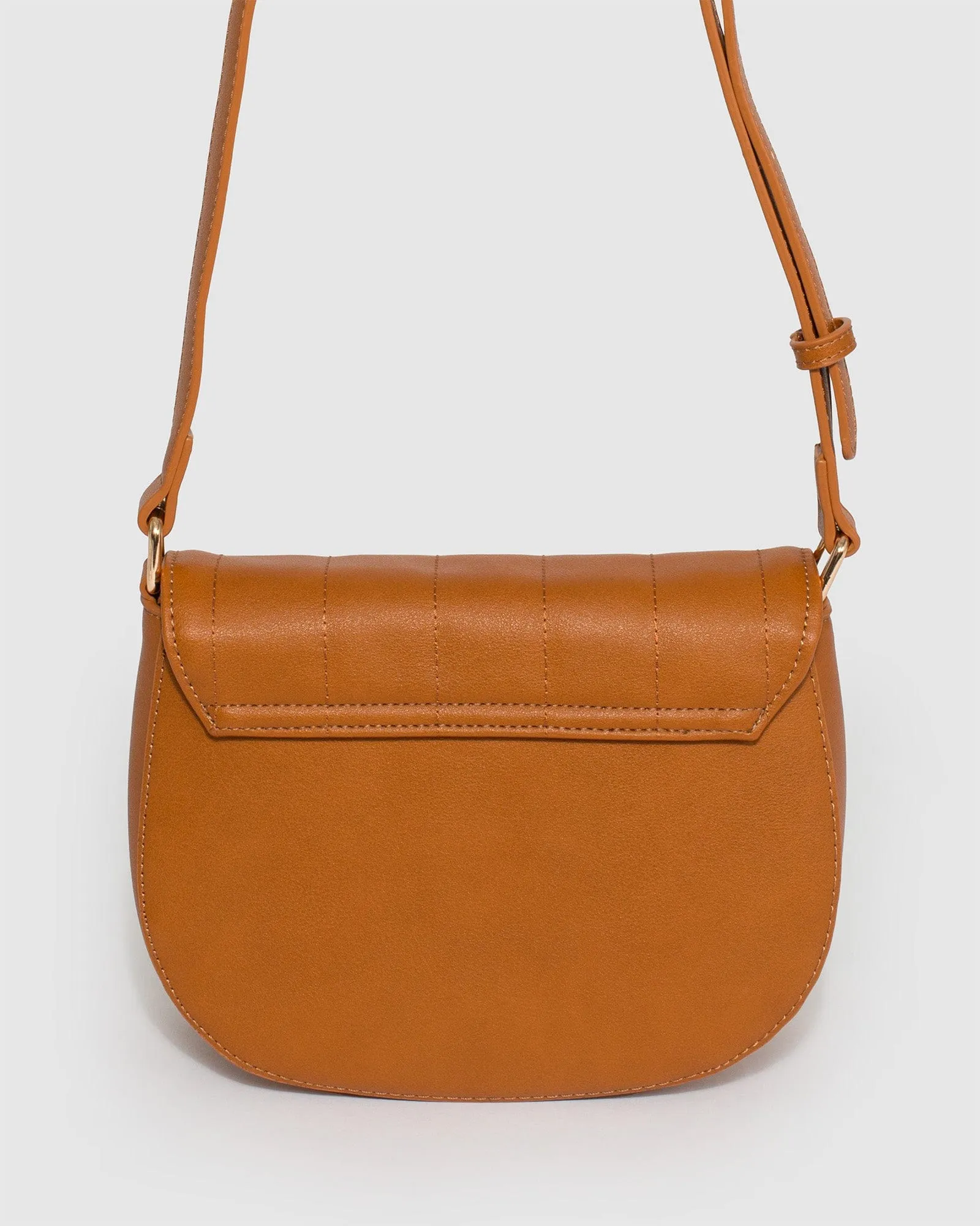 Tan Sadie Quilt Saddle Bag