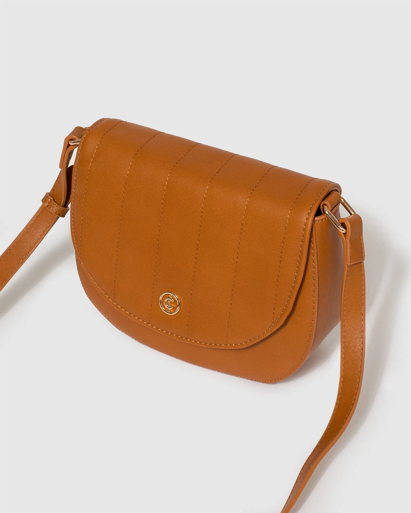 Tan Sadie Quilt Saddle Bag