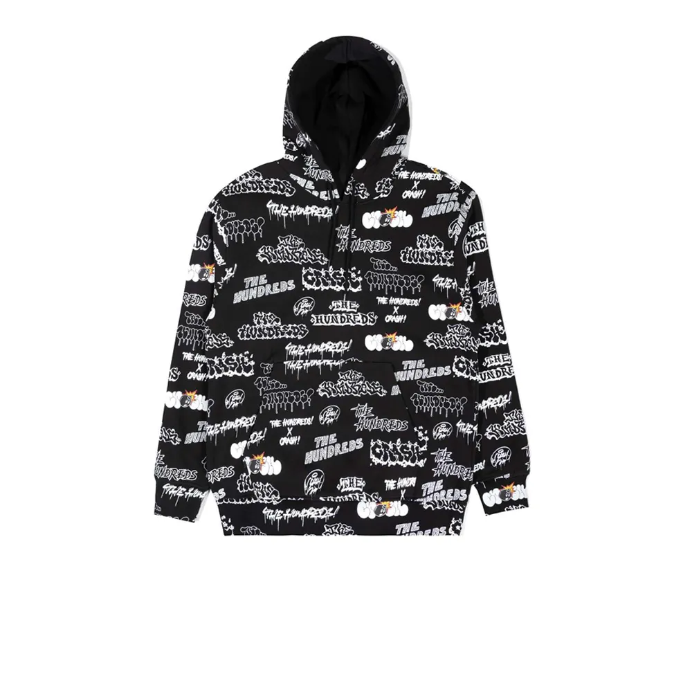 The Hundreds Bomb Pullover Black T22F202022