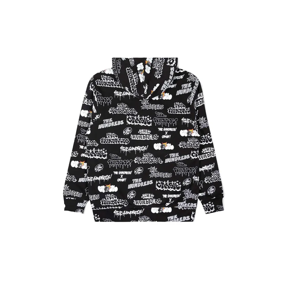 The Hundreds Bomb Pullover Black T22F202022