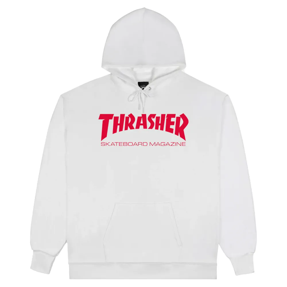 Thrasher Skate Mag Hoodie (White/Red)