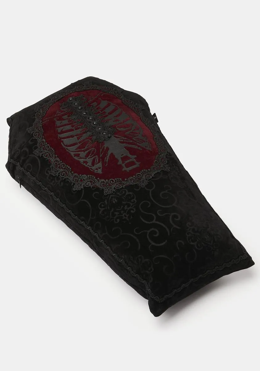 Time Warp Gothic Coffin Pillow-