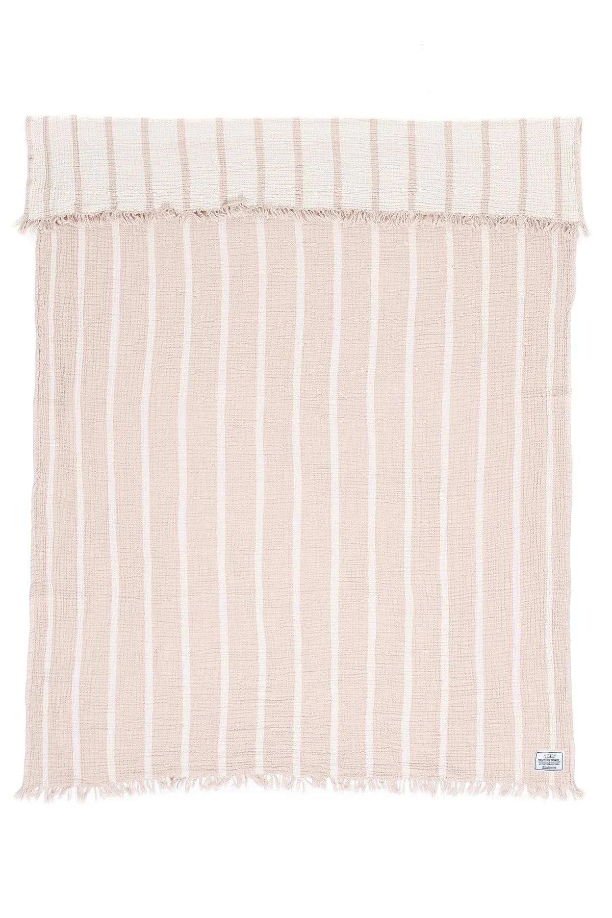 Tofino Towel Ahoy Throw Blanket | Beige & Stone