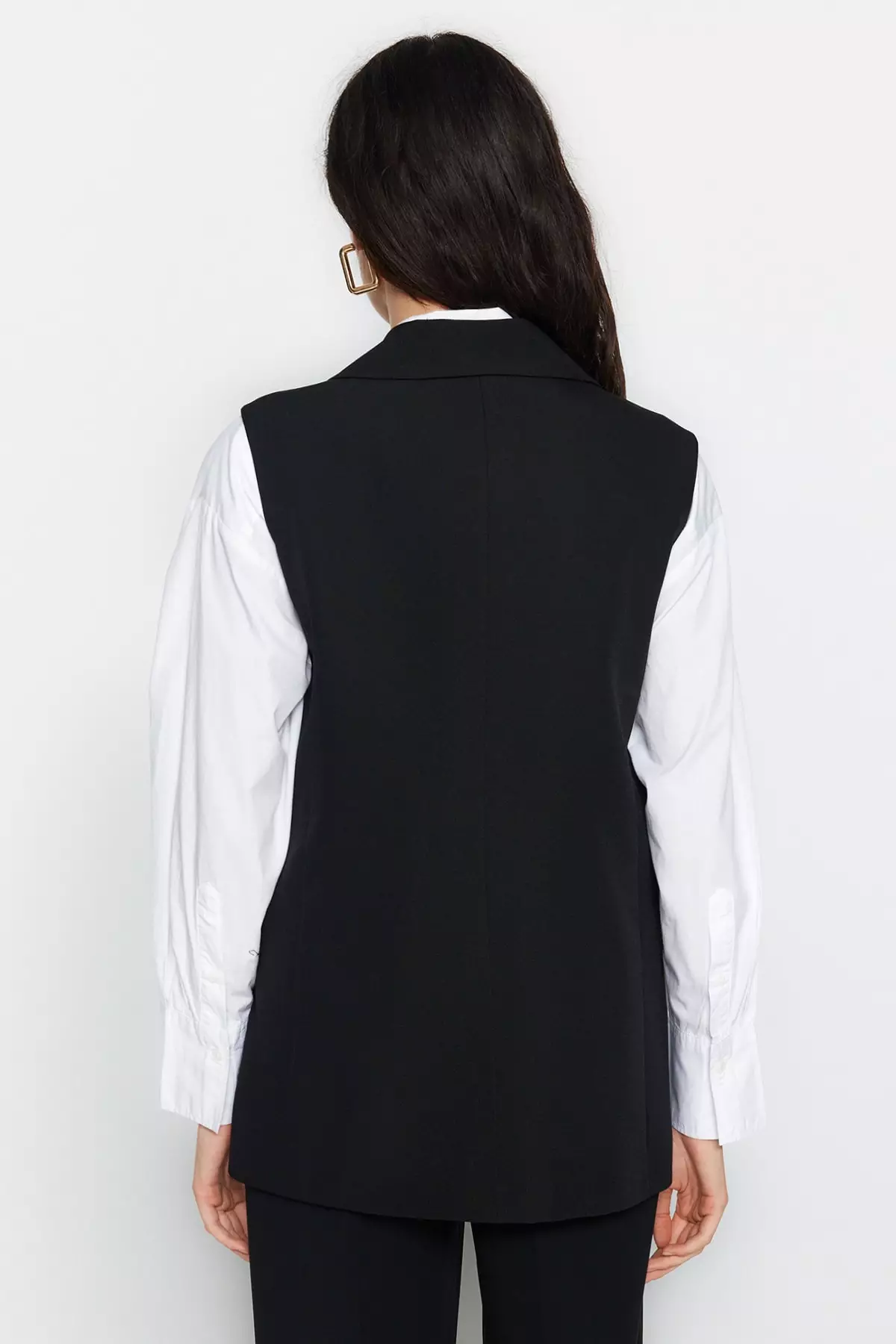 Trendyol One Button Woven Vest