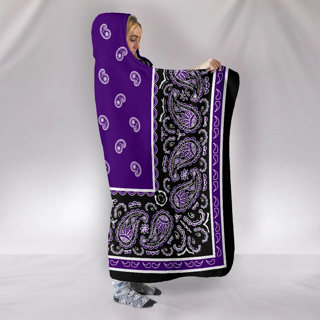 Ultimate Purple Hooded Bandana Blanket