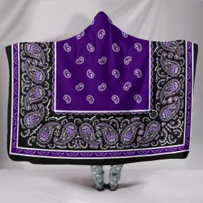 Ultimate Purple Hooded Bandana Blanket