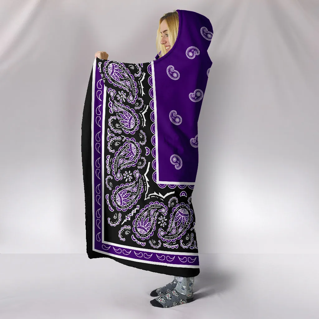 Ultimate Purple Hooded Bandana Blanket