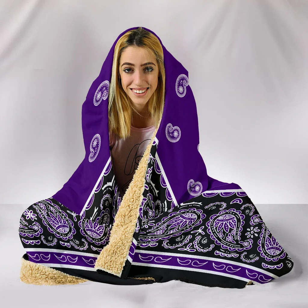 Ultimate Purple Hooded Bandana Blanket