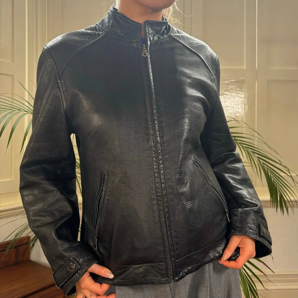 Unbranded Leather Jacket - Medium Black Leather