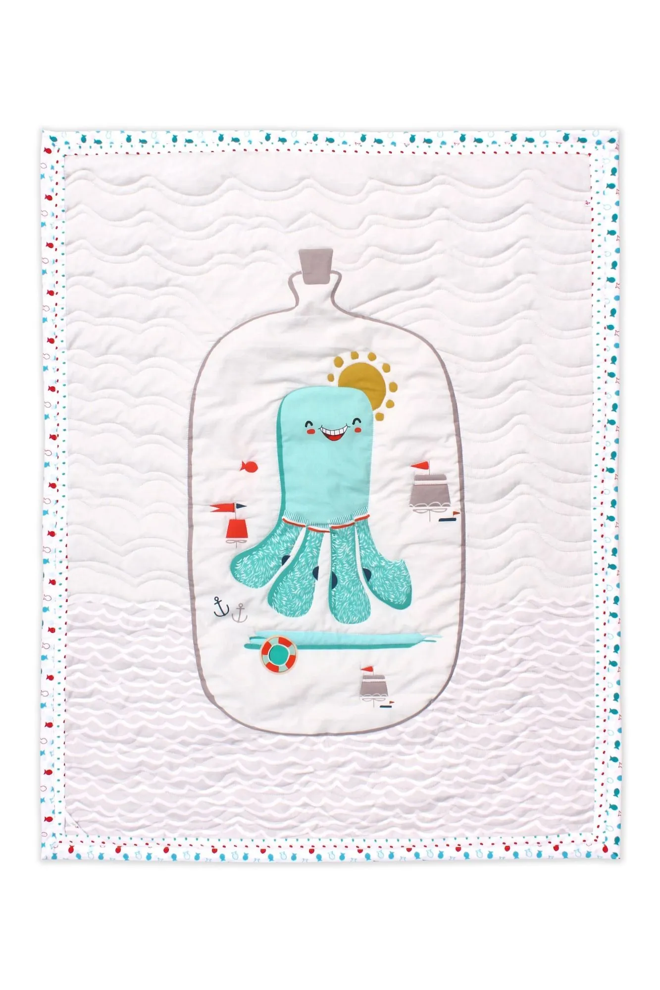 Under The Sea - Organic Reversible Quilt