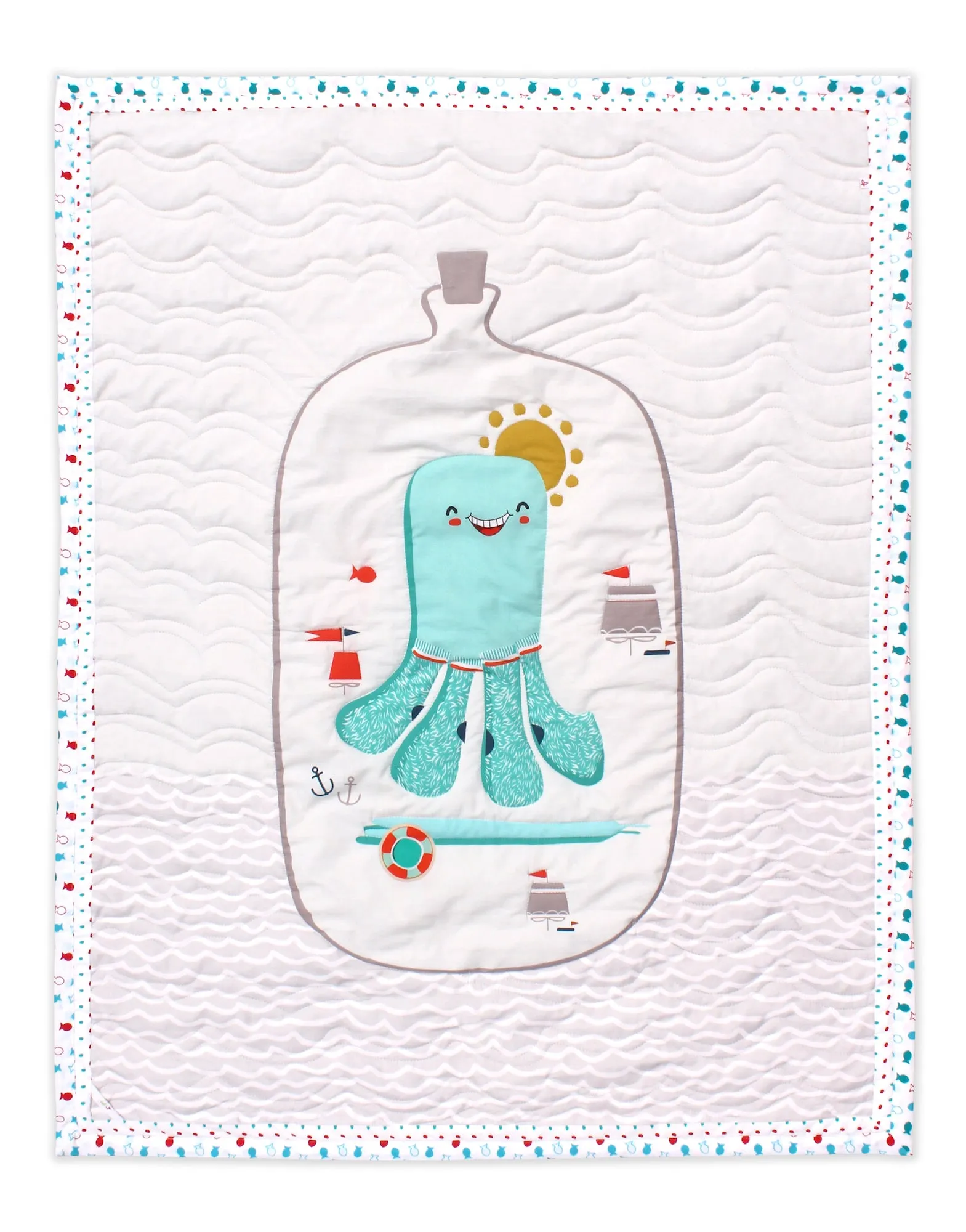 Under The Sea - Organic Reversible Quilt