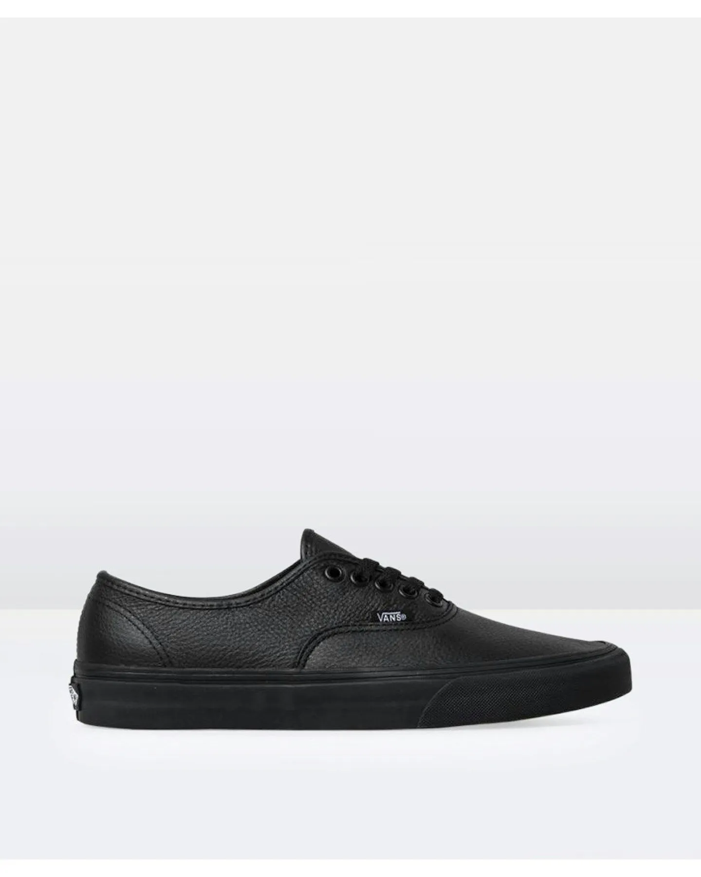 Vans Authentic Leather Sneakers - Black | SurfStitch