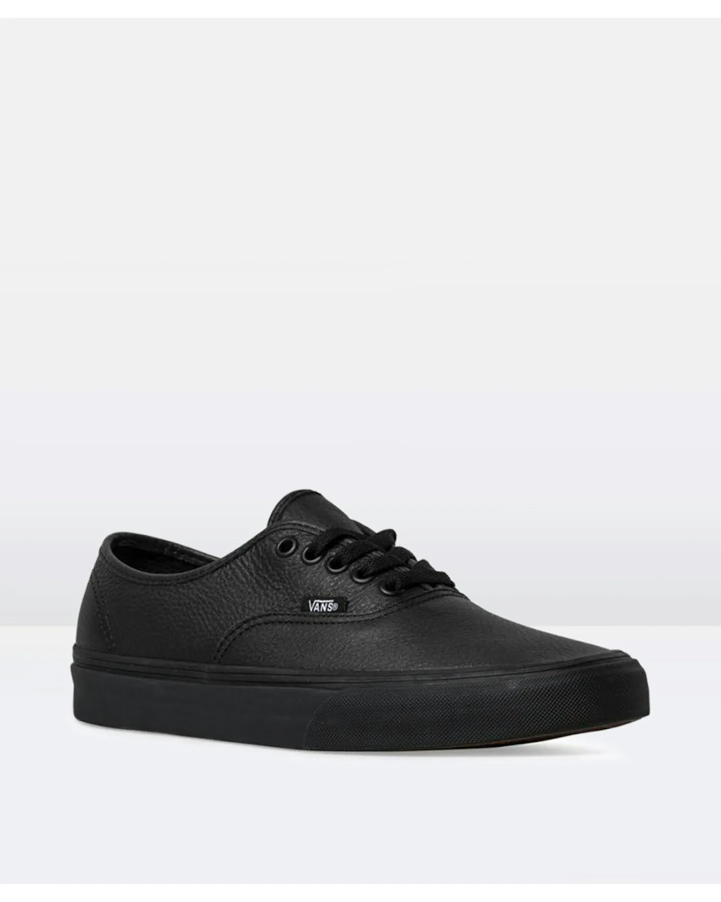 Vans Authentic Leather Sneakers - Black | SurfStitch