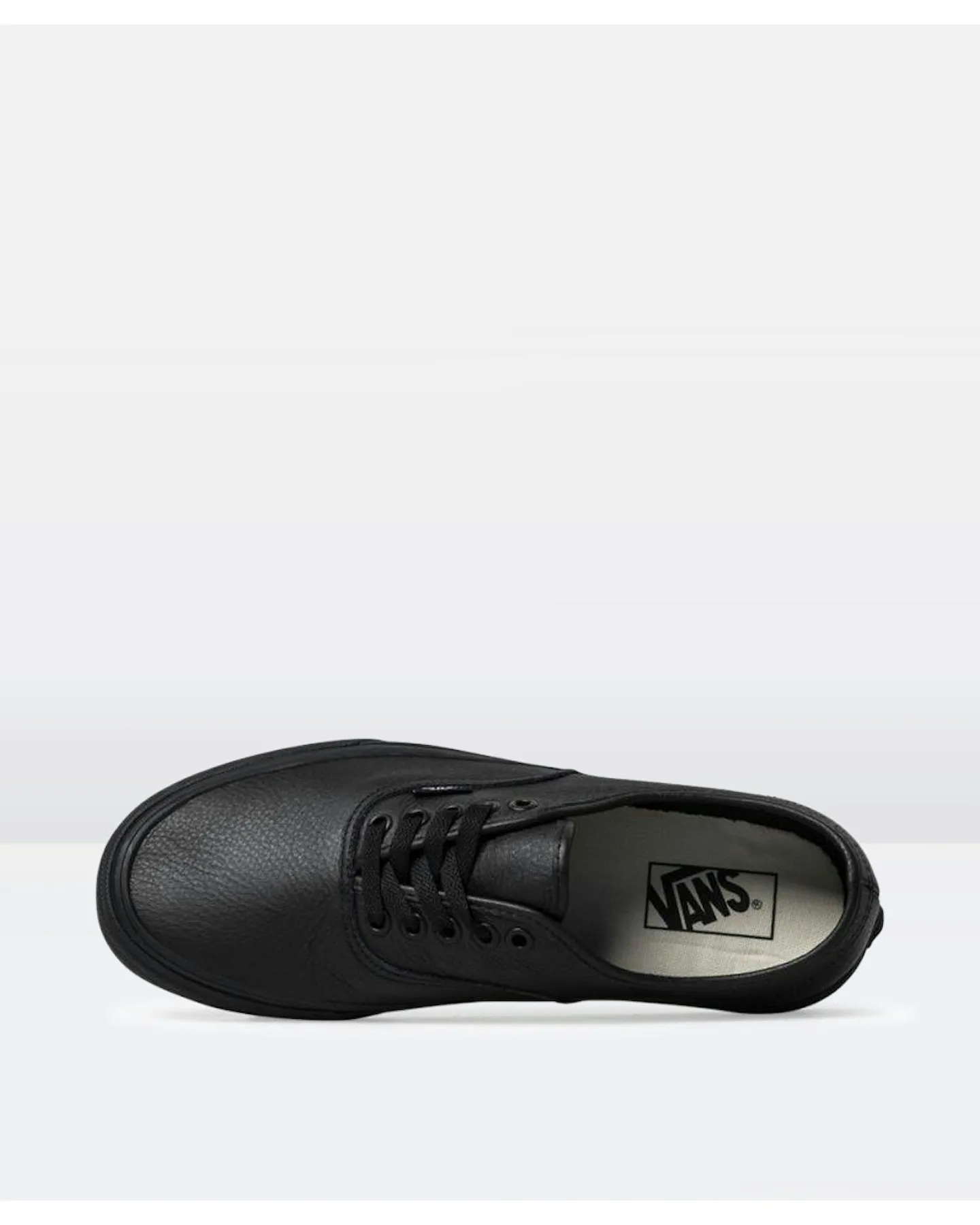 Vans Authentic Leather Sneakers - Black | SurfStitch