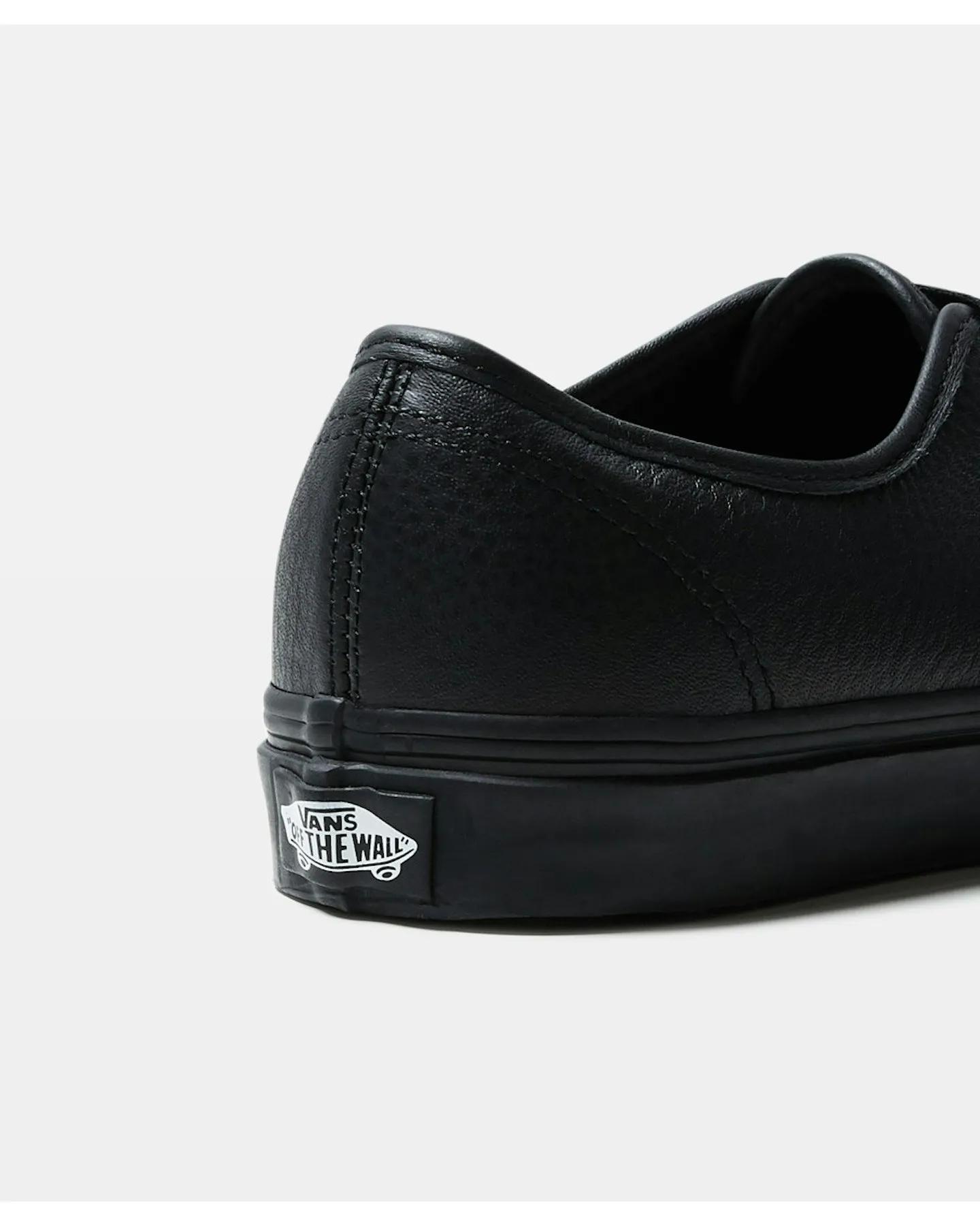 Vans Authentic Leather Sneakers - Black | SurfStitch