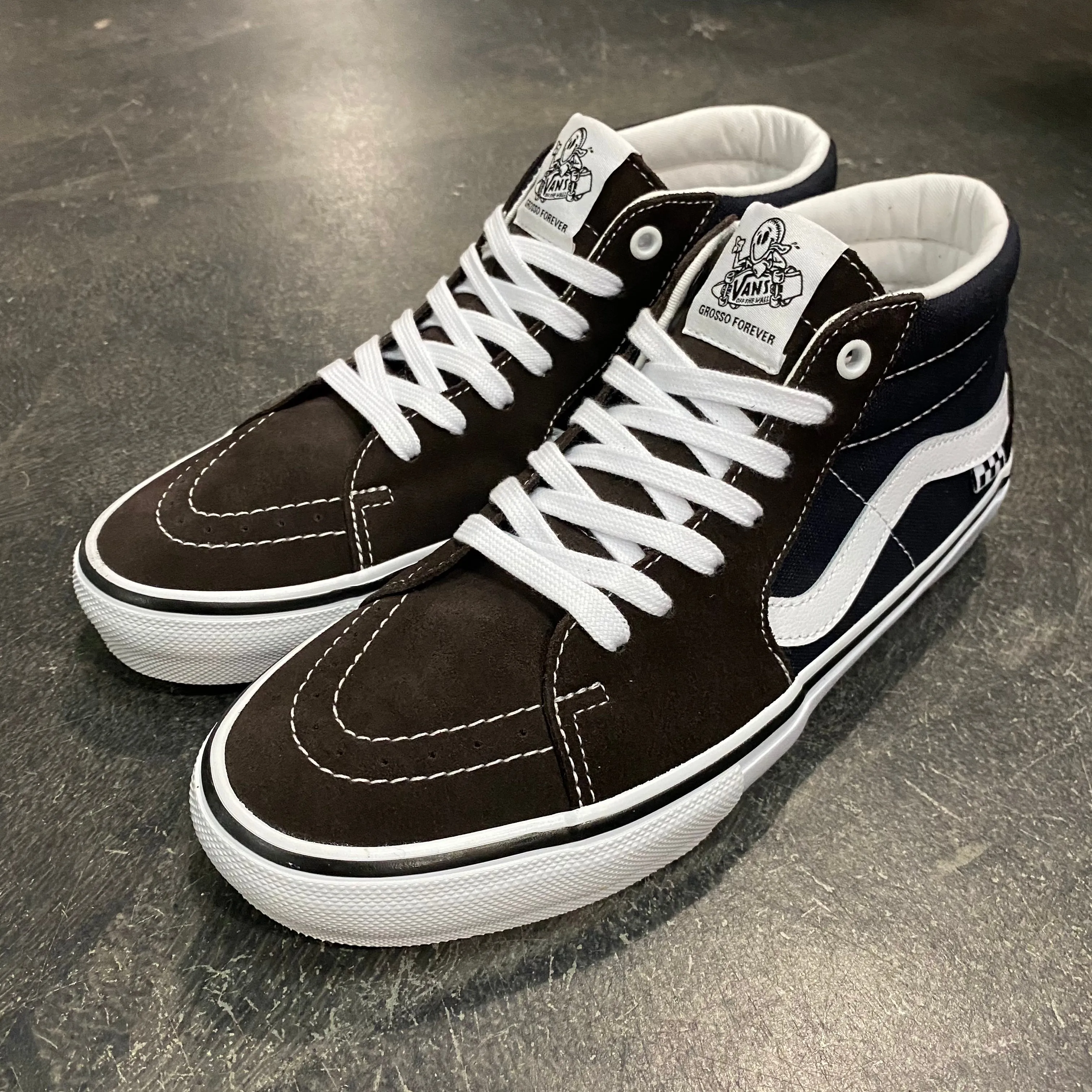 Vans Skate Grosso Mid Dark Brown/Navy