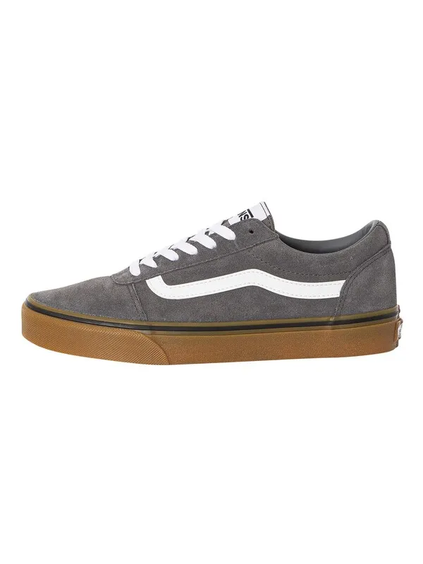 Vans Ward Suede Trainers - Pewter/Gum