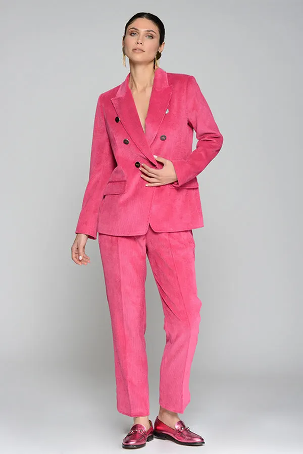 Vilagallo ORNELLA PINK CORDUROY TROUSERS