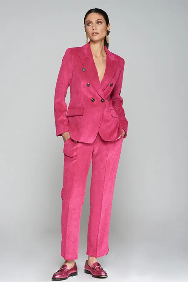 Vilagallo ORNELLA PINK CORDUROY TROUSERS