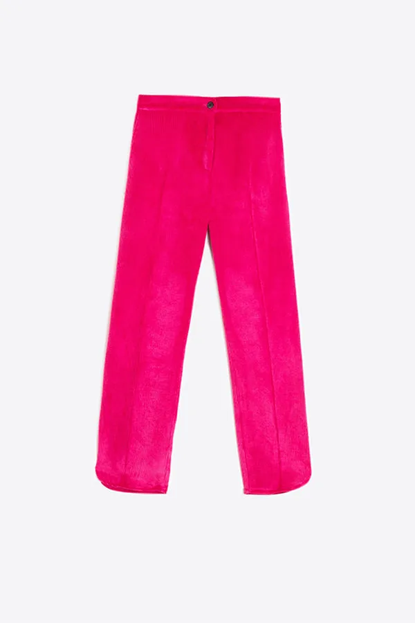 Vilagallo ORNELLA PINK CORDUROY TROUSERS