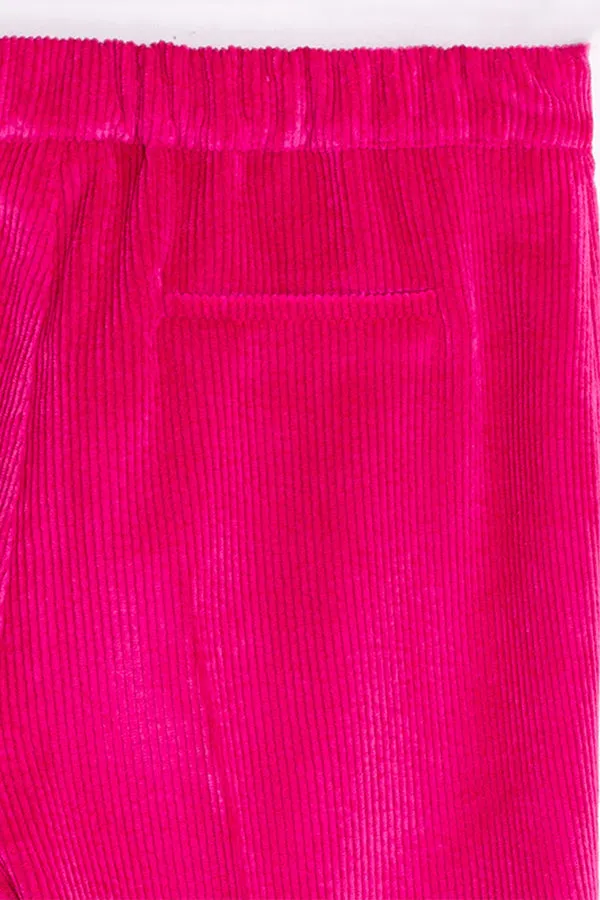 Vilagallo ORNELLA PINK CORDUROY TROUSERS