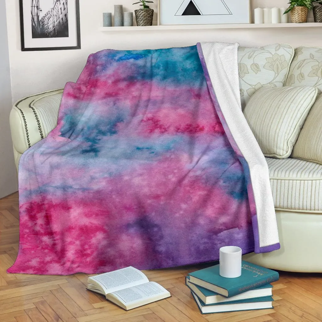 Watercolor Pink Premium Blanket