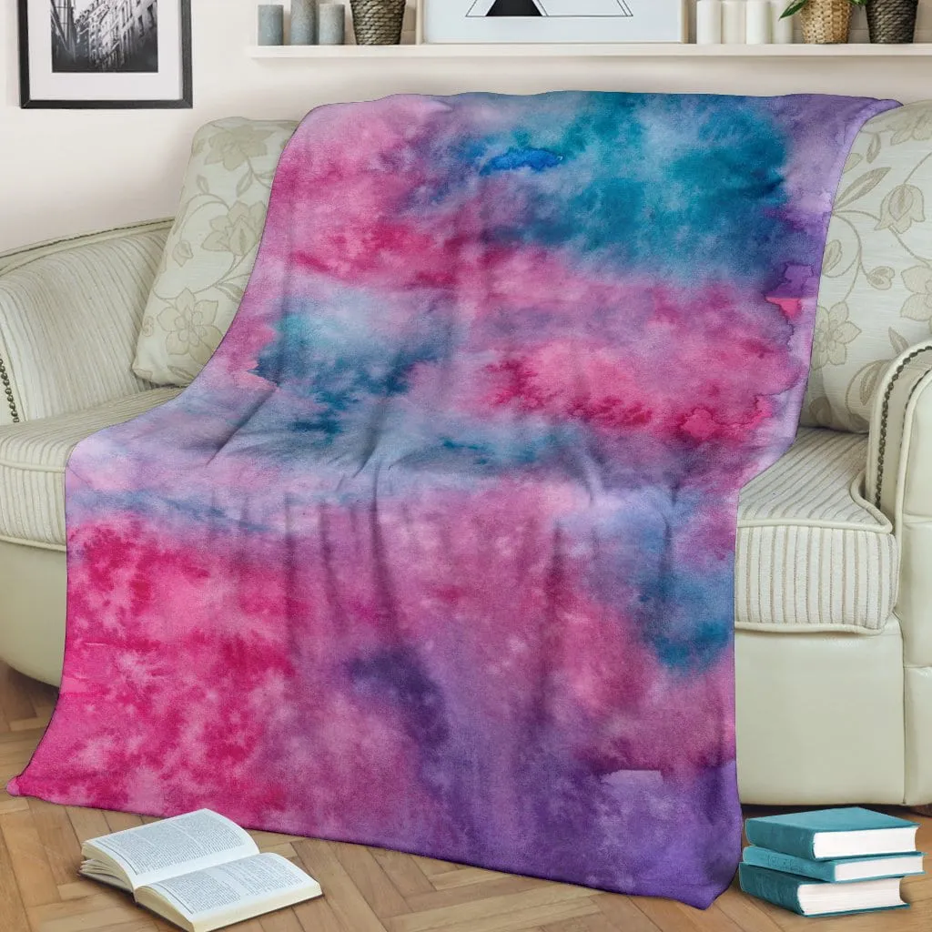 Watercolor Pink Premium Blanket