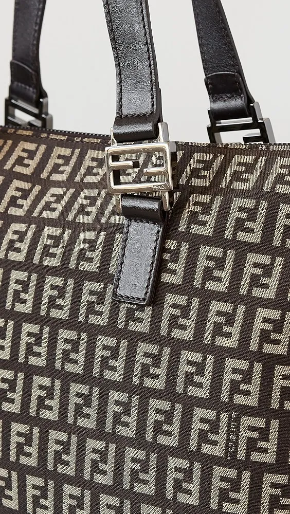 What Goes Around Comes Around   Fendi Brown Zucchino Tote Small 