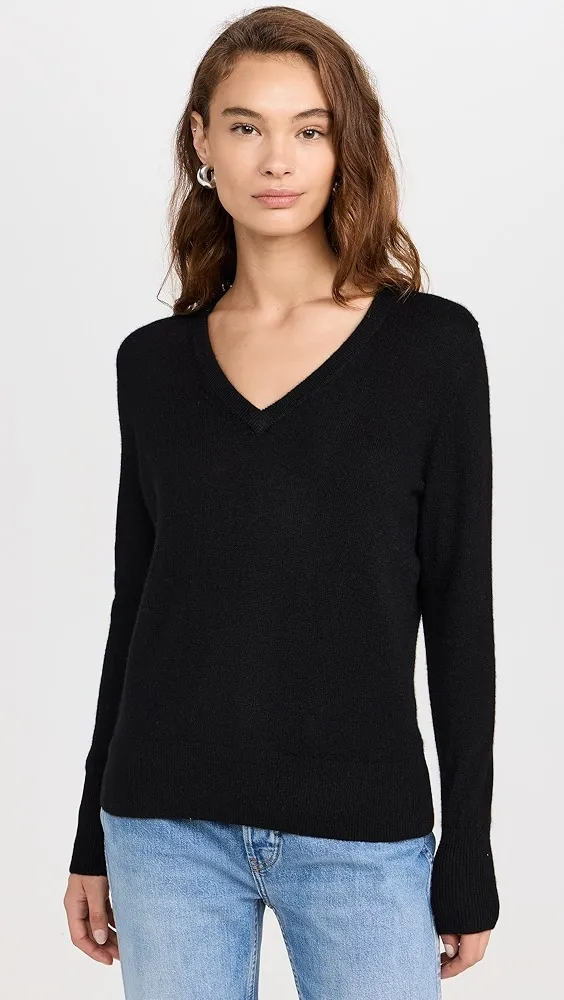 White + Warren   Cashmere Core V Neck Pullover 