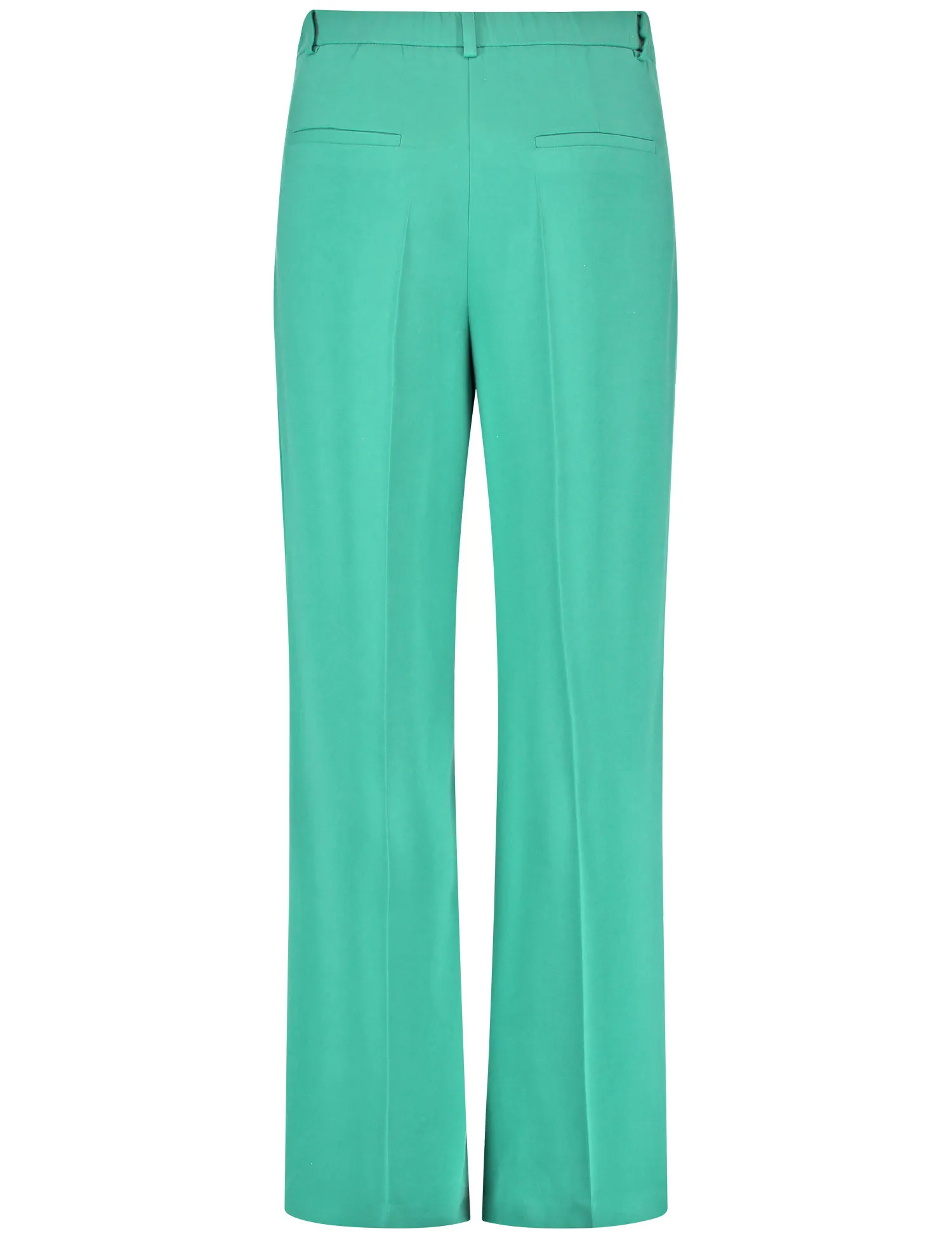 Wide-leg trousers with pintucks