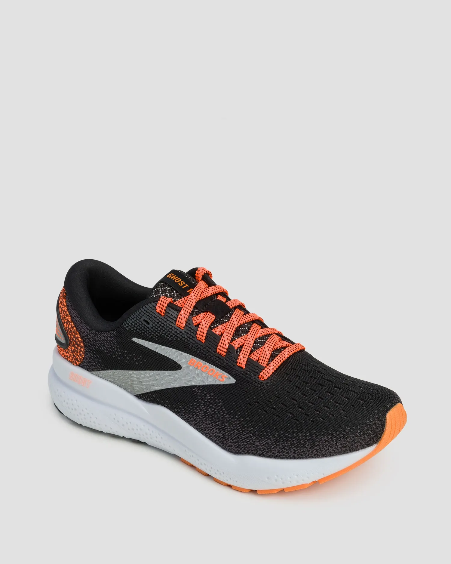 Women's running shoes Brooks Ghost 16 1204071-black-orange-white