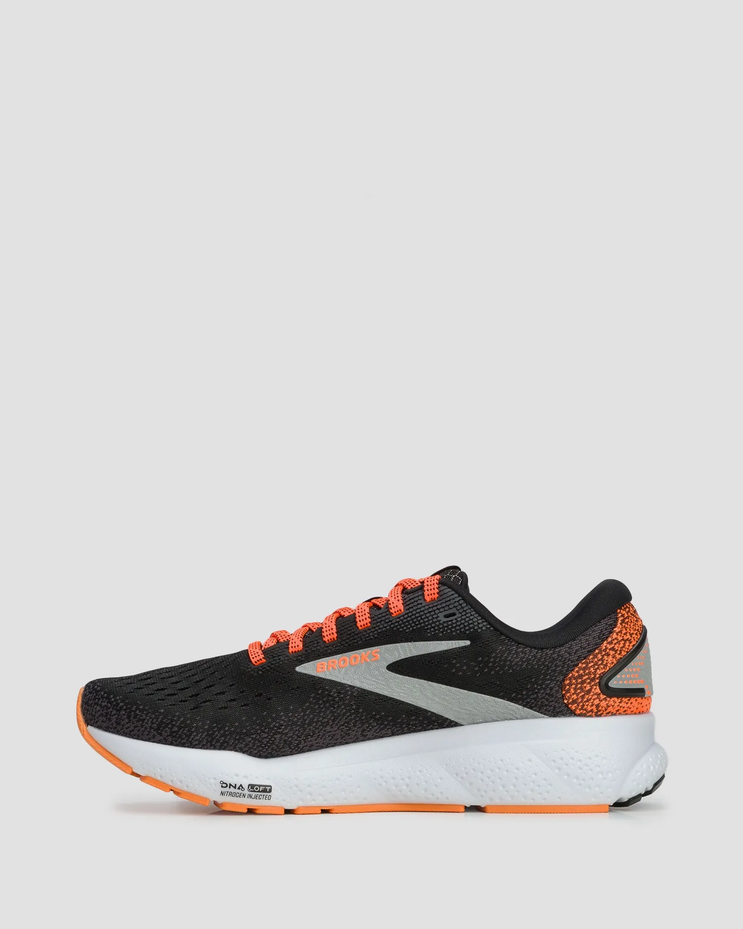 Women's running shoes Brooks Ghost 16 1204071-black-orange-white