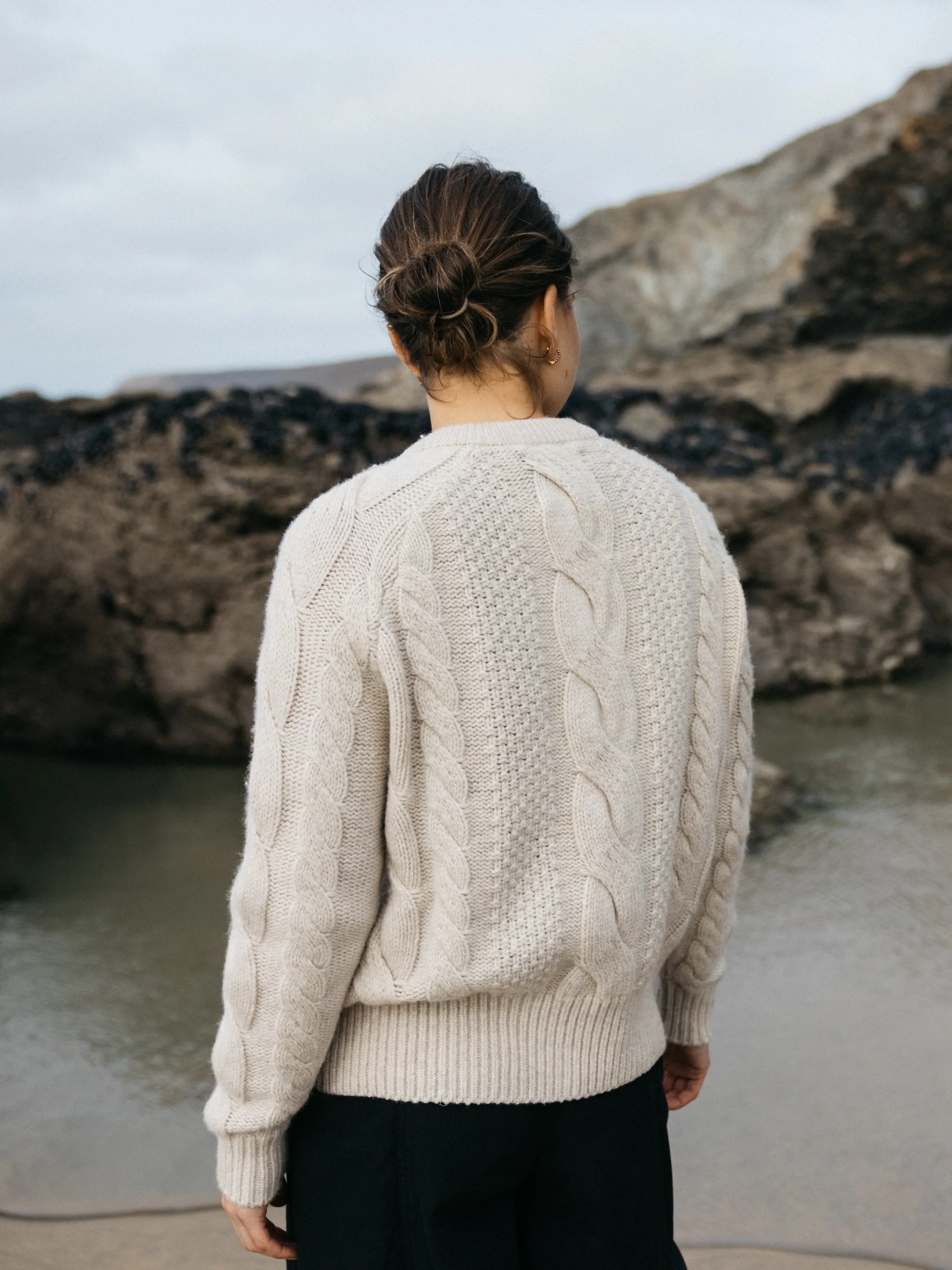 Women's Ennis Cable Knit Cardigan