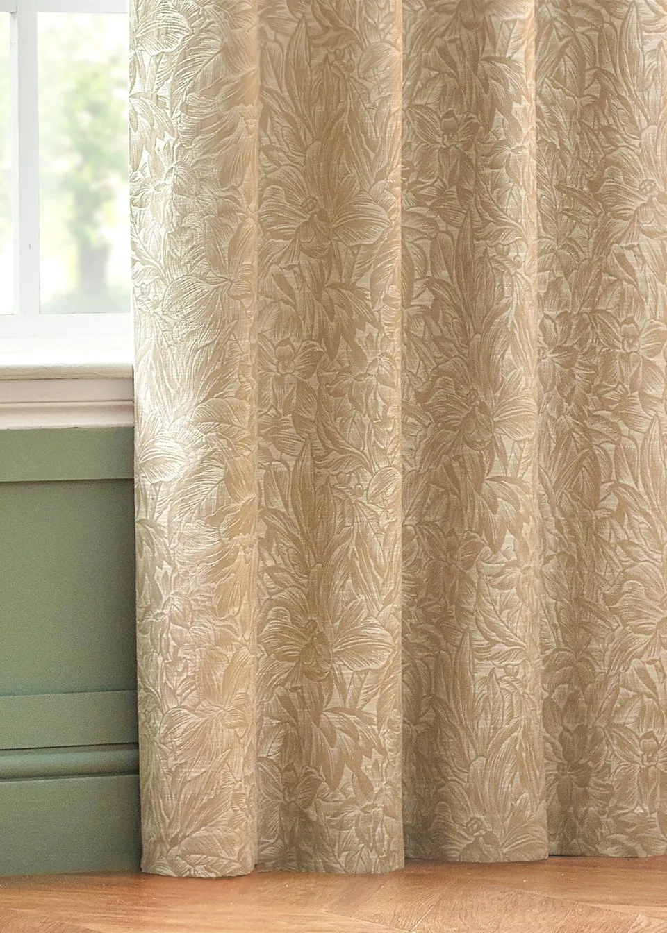 Wylder Nature Grantley Jacquard Pencil Pleat Curtains