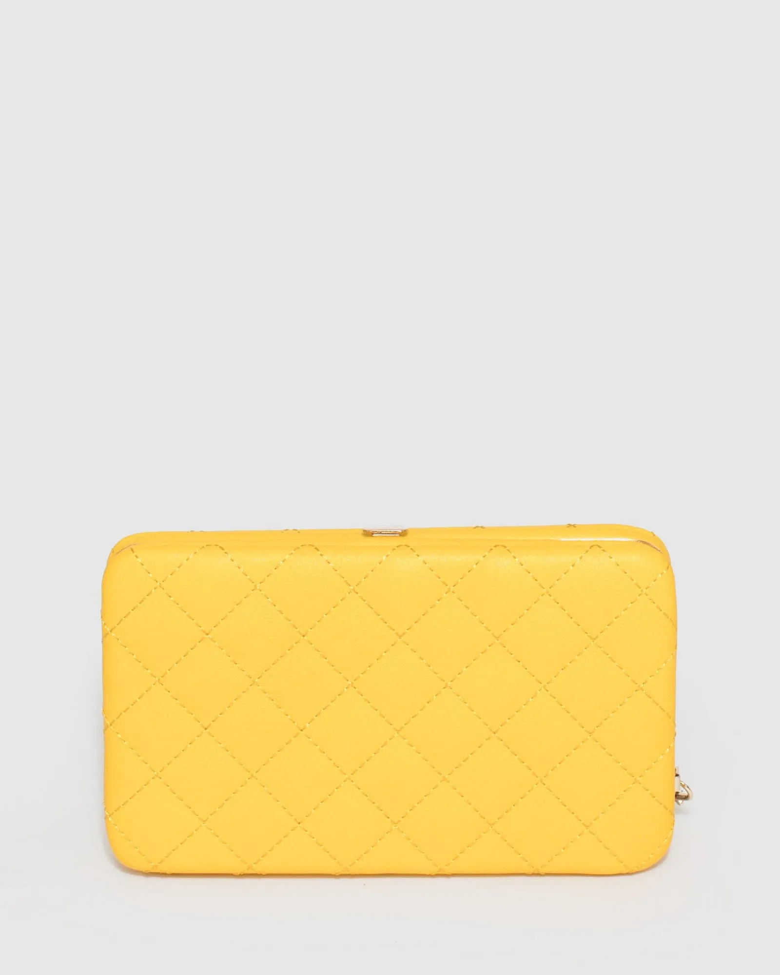 Yellow Eve Square Quilt Hardcase Wallet