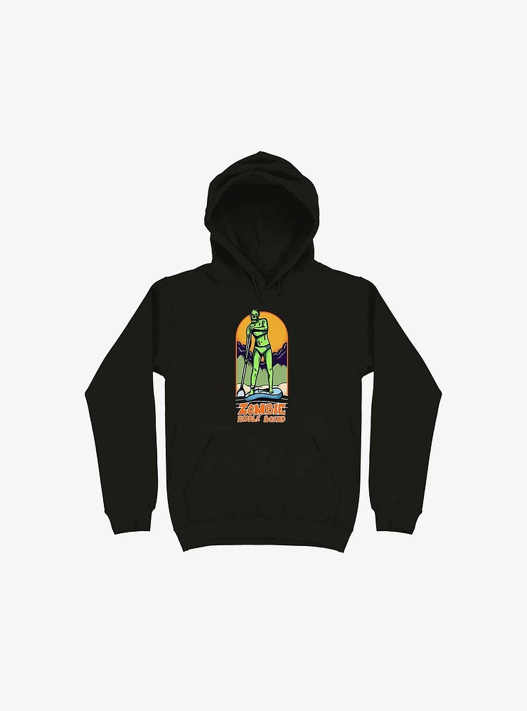 Zombie Paddle Board Black Hoodie